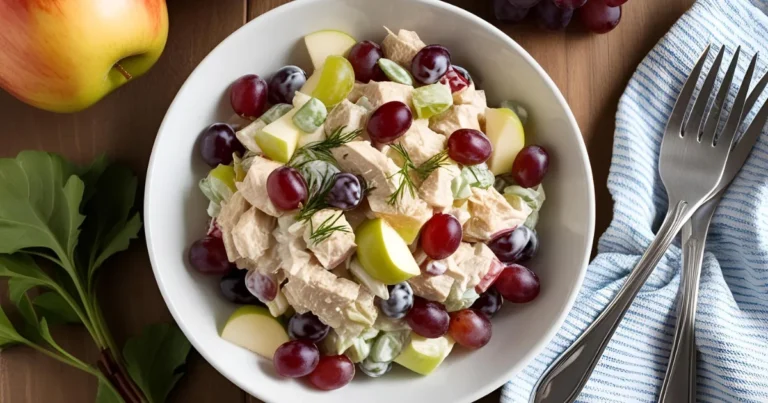 chicken salad with grapes and apples