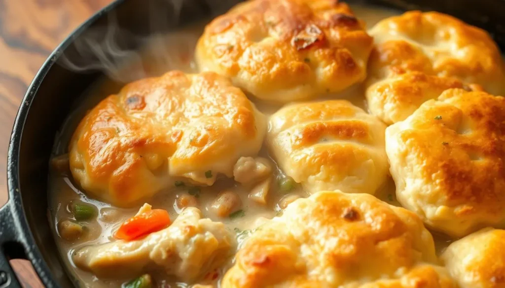 chicken pot pie with red lobster biscuits