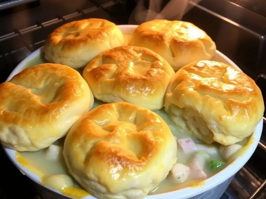 chicken pot pie with red lobster biscuits