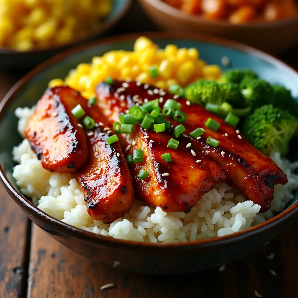 Honey BBQ Chicken Rice