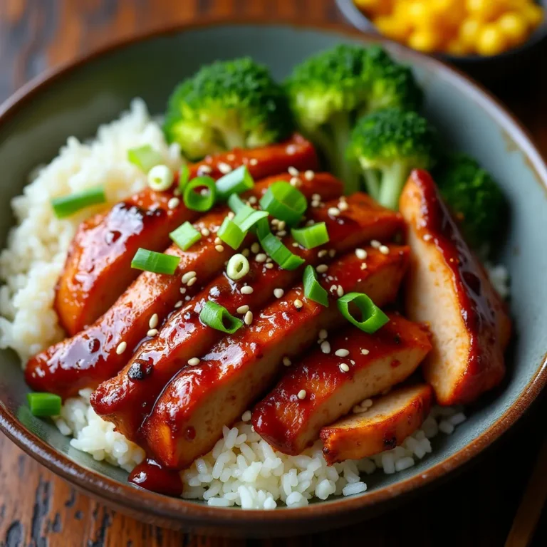 Honey BBQ Chicken Rice