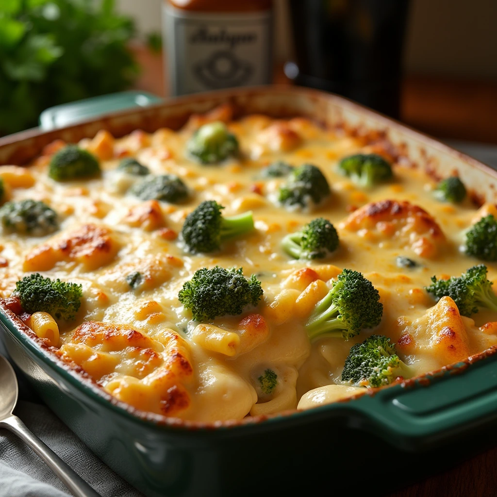 chicken and broccoli alfredo bake