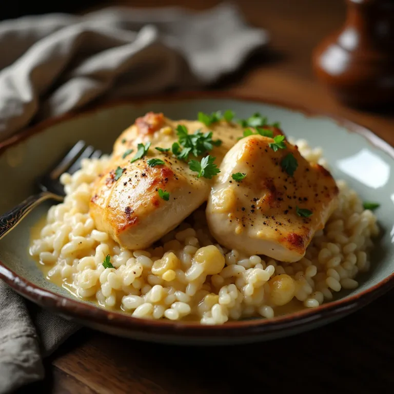 Creamy Smothered Chicken and Rice