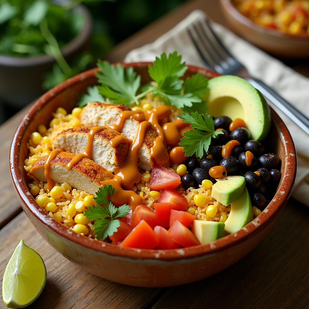 Chipotle Chicken Bowl With Black Beans