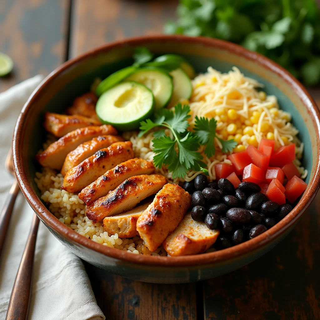 Chipotle Chicken Bowl With Black Beans