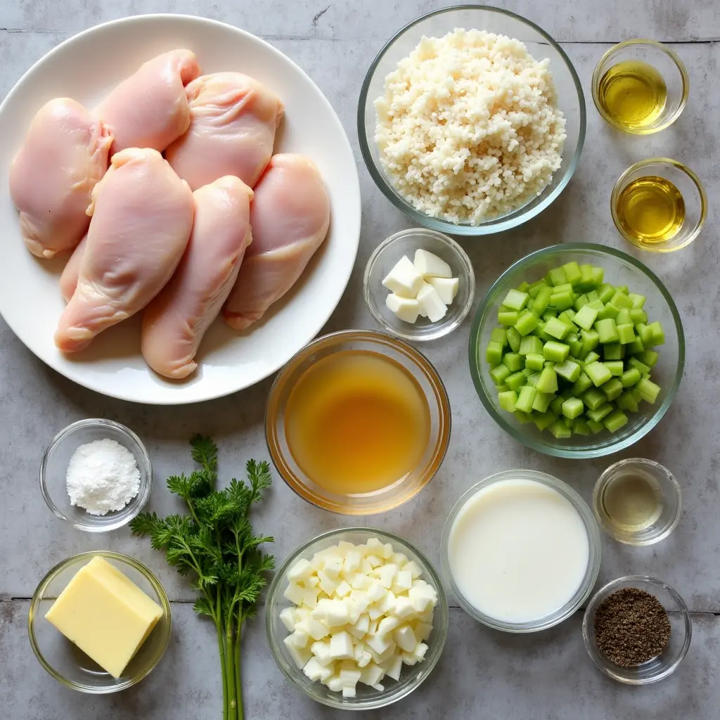 Creamy Smothered Chicken and Rice