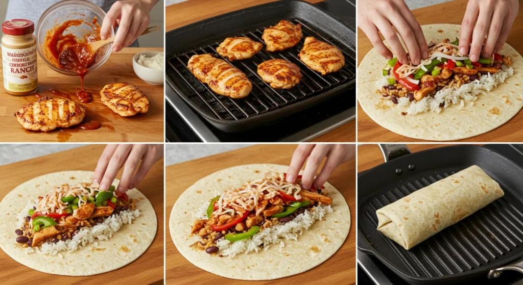 Chipotle Ranch Grilled Chicken Burrito