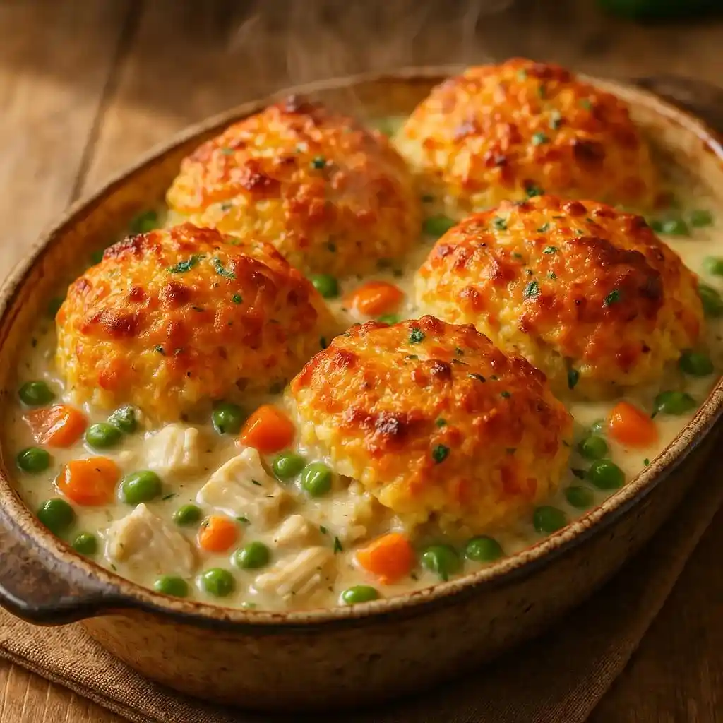 chicken pot pie with red lobster biscuits
