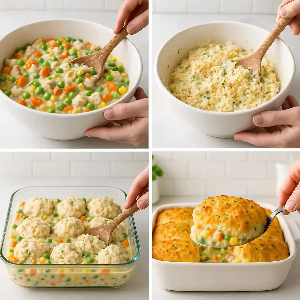 chicken pot pie with red lobster biscuits