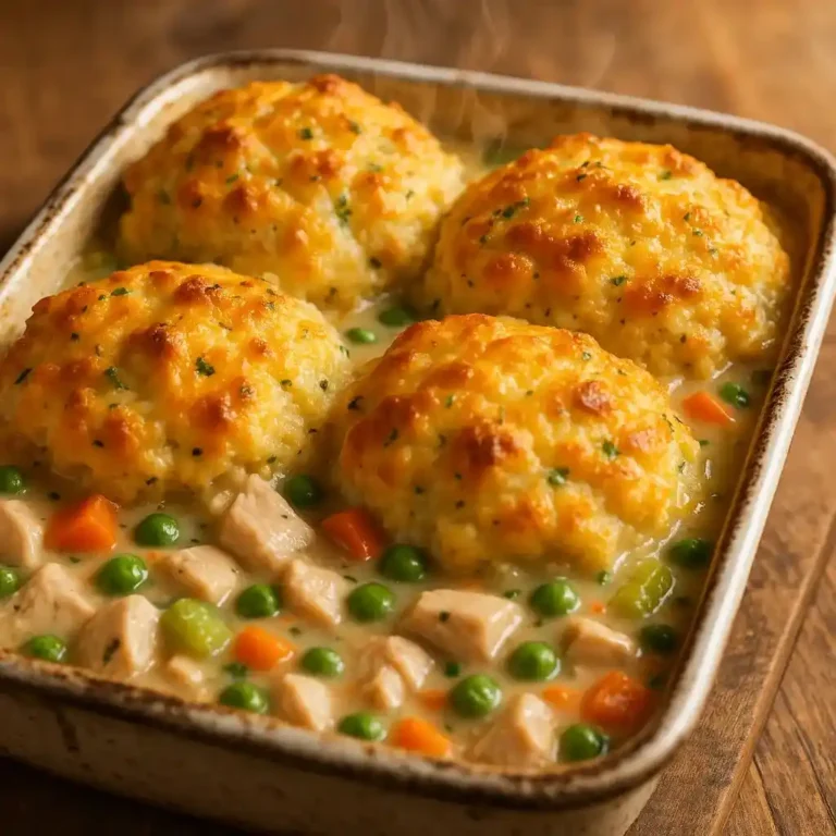 chicken pot pie with red lobster biscuits