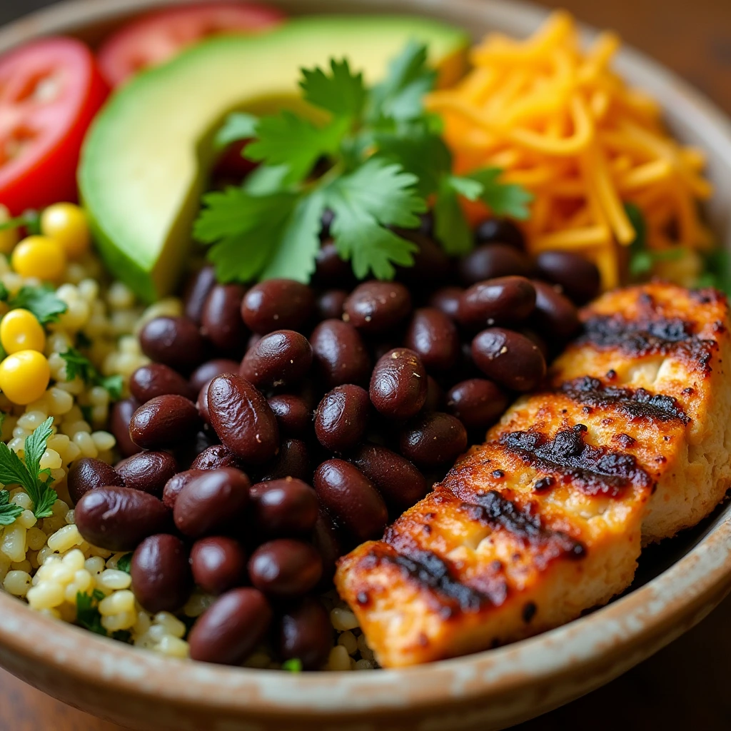 Chipotle Chicken Bowl With Black Beans