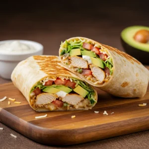Chicken Avocado Ranch Burritos