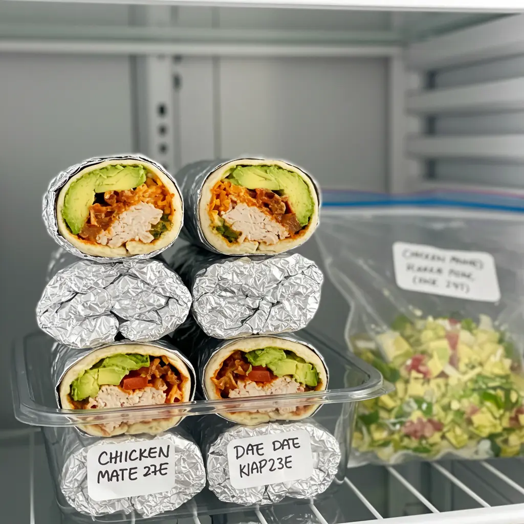Chicken Avocado Ranch Burritos