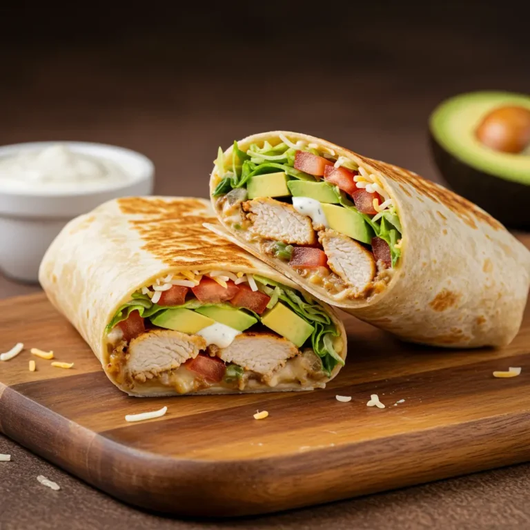 Chicken Avocado Ranch Burritos