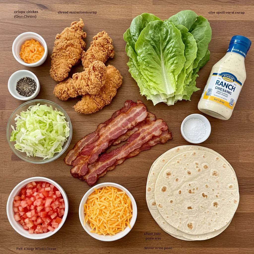 Crispy Chicken Bacon Ranch Wrap