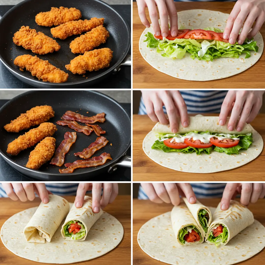 Crispy Chicken Bacon Ranch Wrap