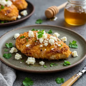 Crispy Hot Honey Feta Chicken