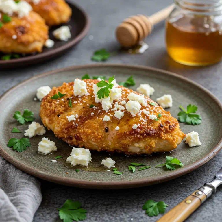 Crispy Hot Honey Feta Chicken