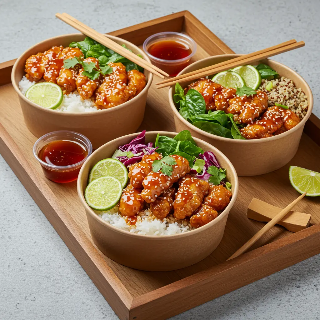 Hot Honey Chicken Bowls