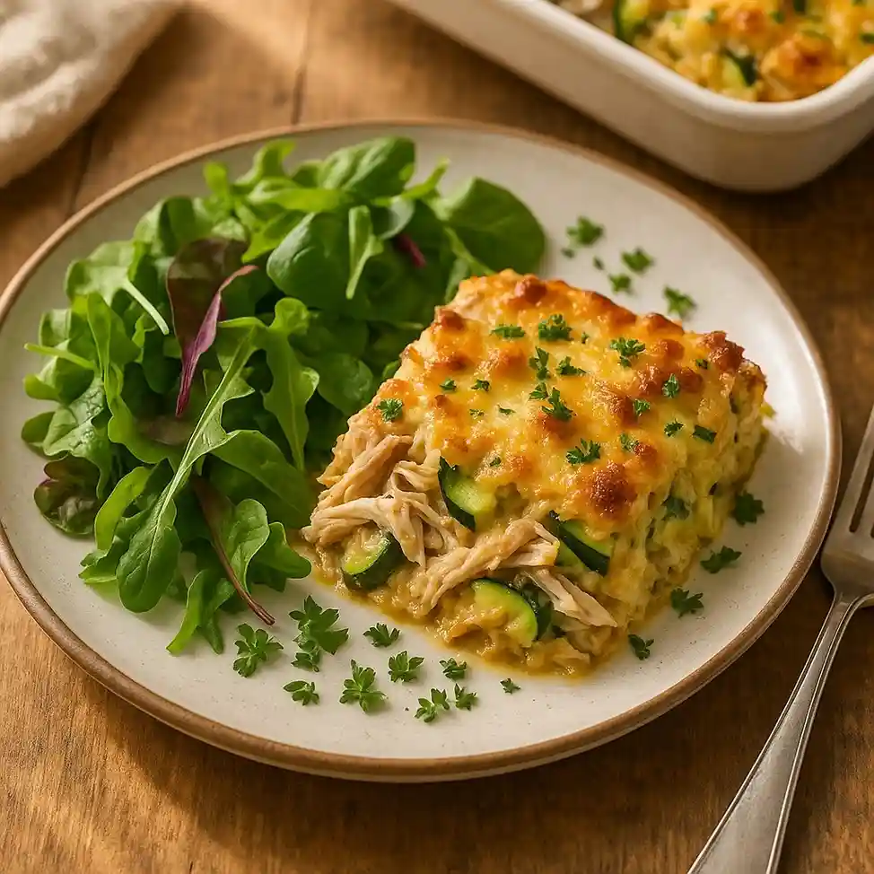 Rotisserie Chicken Zucchini Casserole