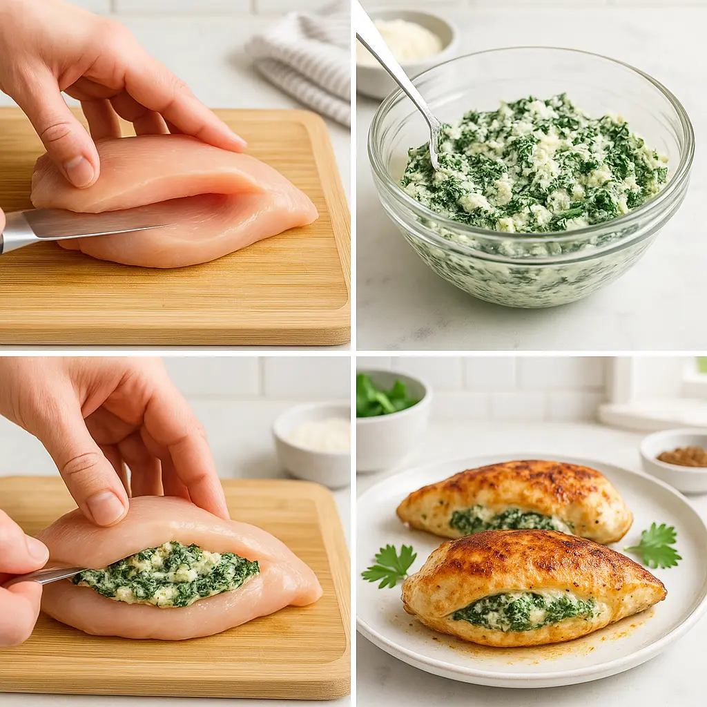Spinach Stuffed Chicken Breast