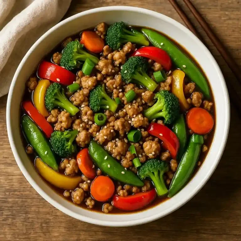 ground-chicken-stir-fry-with-vegetables