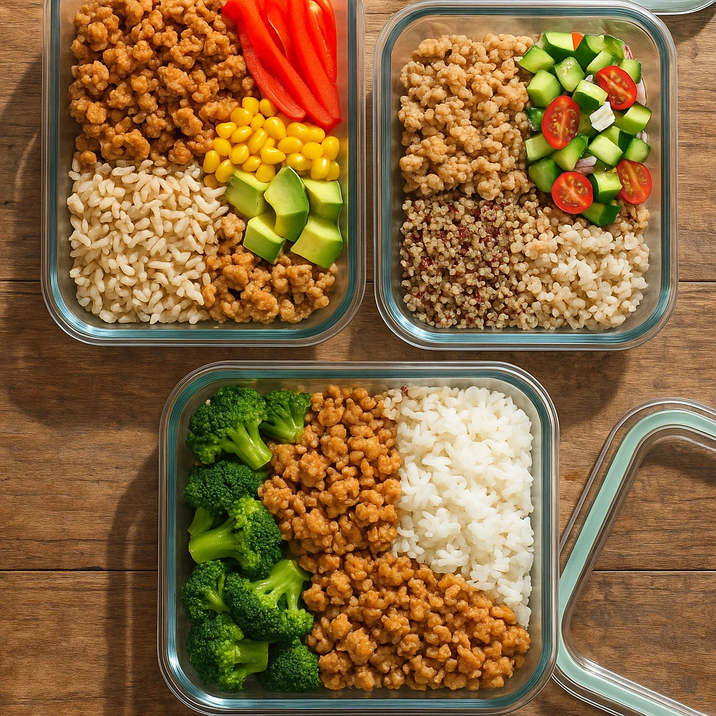 healthy ground chicken meal prep recipes