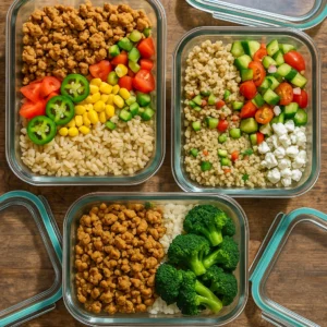 healthy ground chicken meal prep recipes