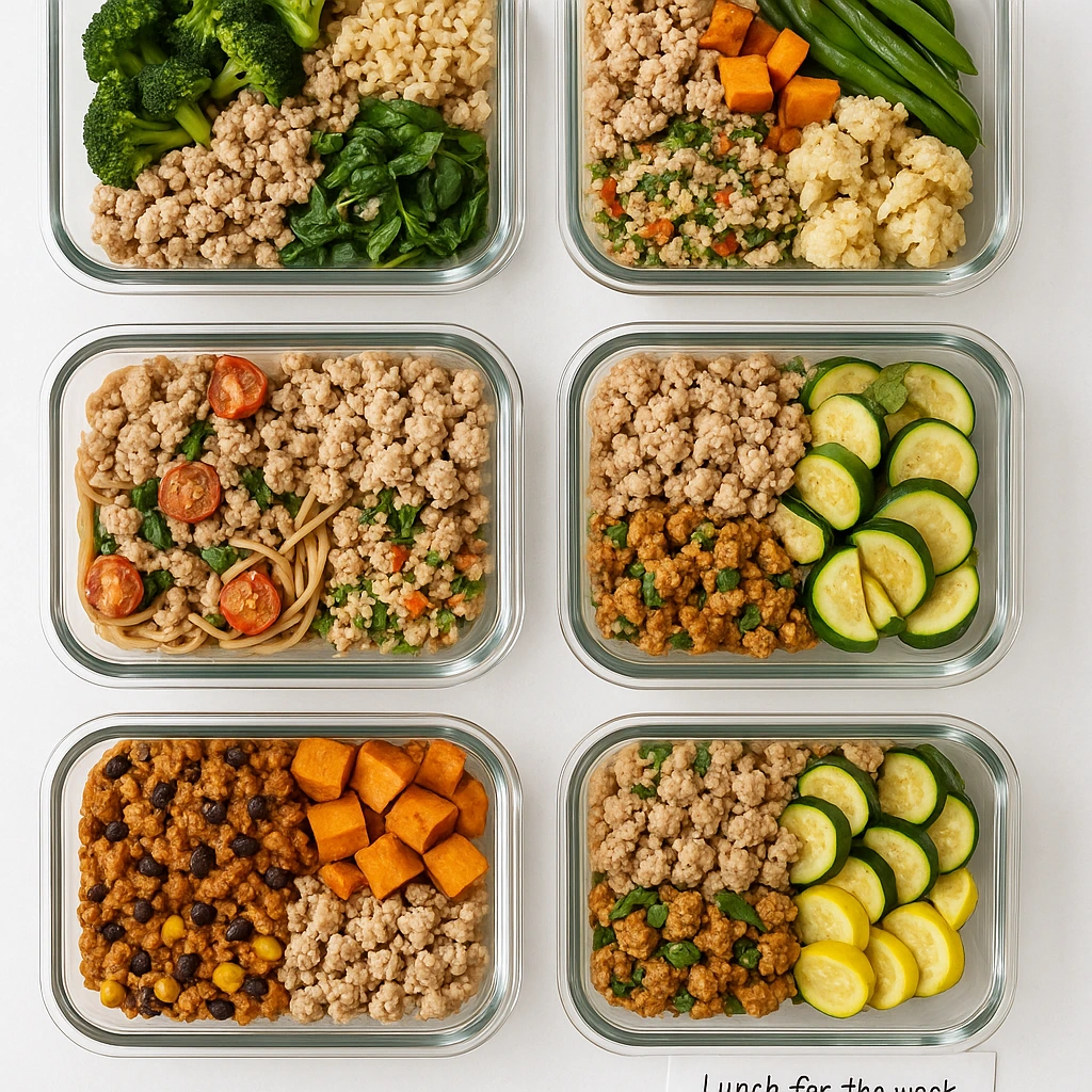 healthy ground chicken meal prep recipes